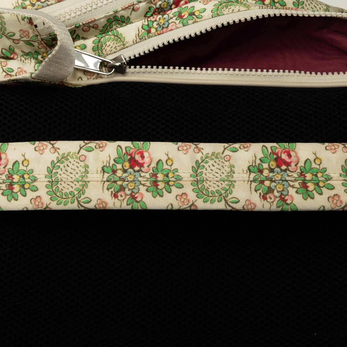 GUCCI MLB Floral Satin NY Yankees Patch Backpack