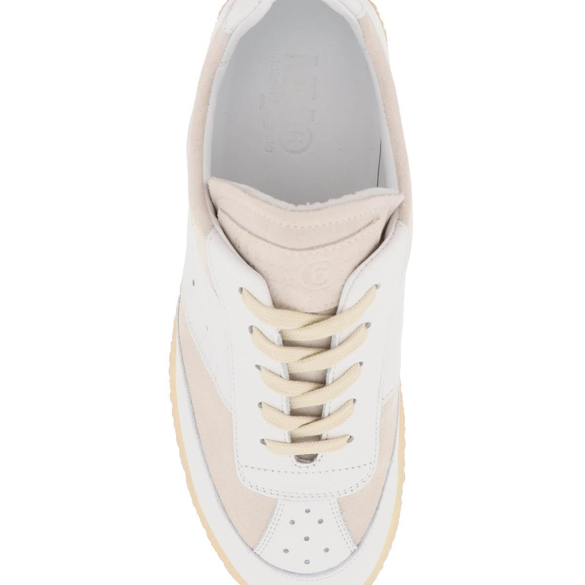 6 COURT LEATHER LOW-TOP SNEAKERS