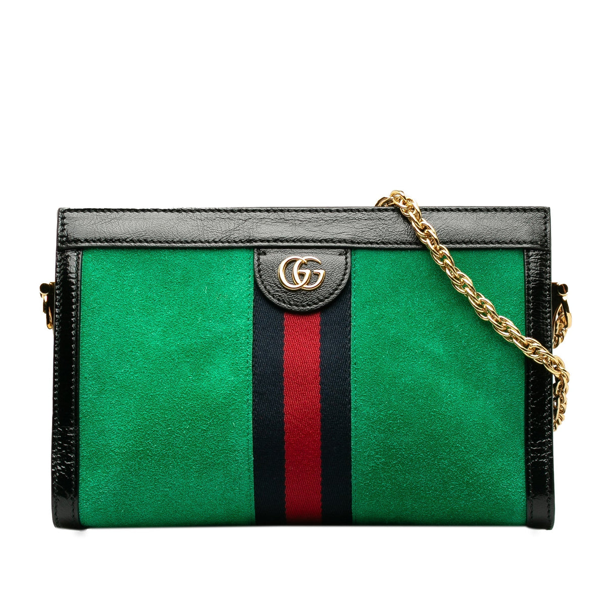 GUCCI Medium Suede Ophidia Web Crossbody Crossbody Bag