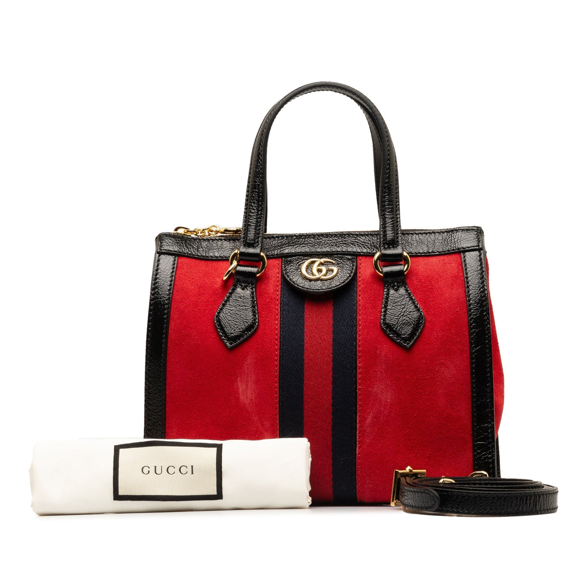 GUCCI Small Suede Ophidia Satchel