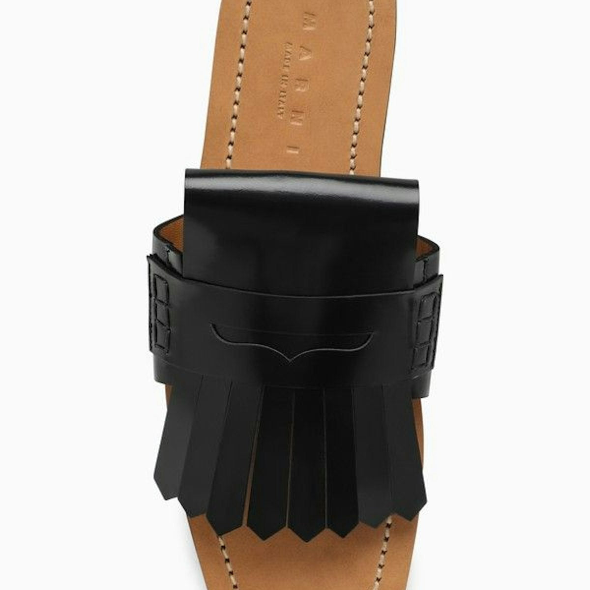 BLACK LEATHER BAMBI SANDAL