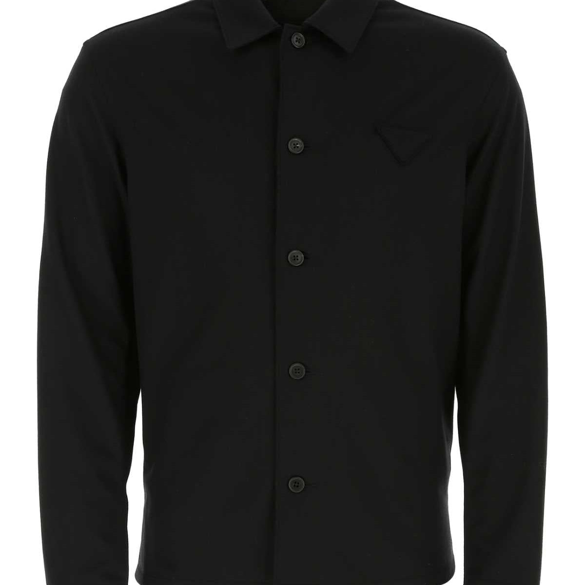 PRADA Elegant Wool and Cashmere Blend Shirt for Men - Size 50