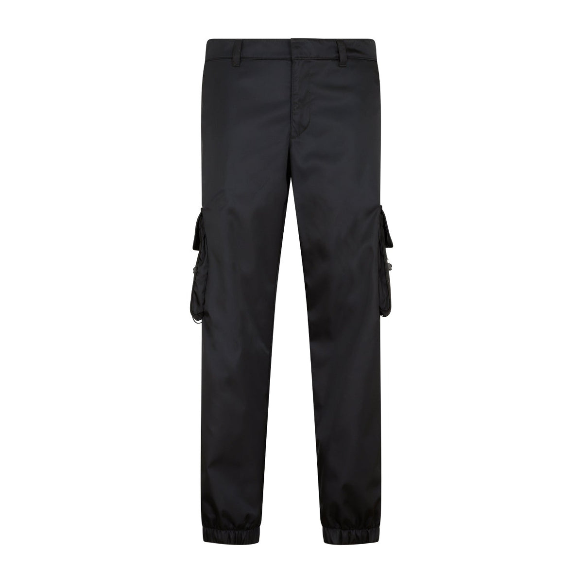 PRADA Slim Fit Recycled Trousers with Zip Closure