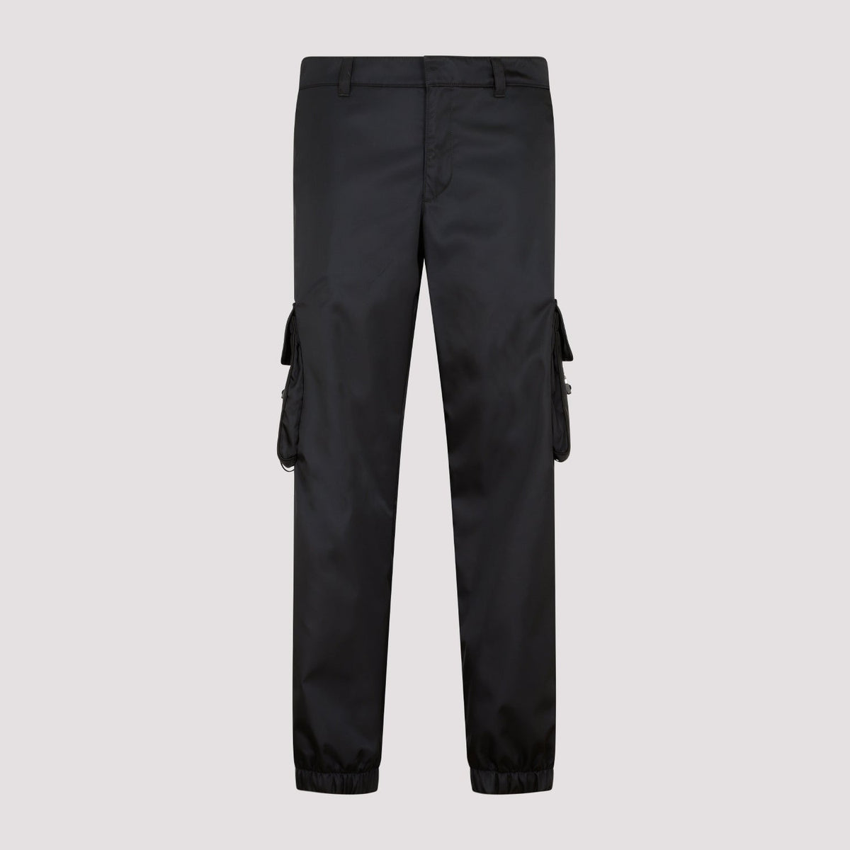 PRADA Slim Fit Recycled Trousers with Zip Closure
