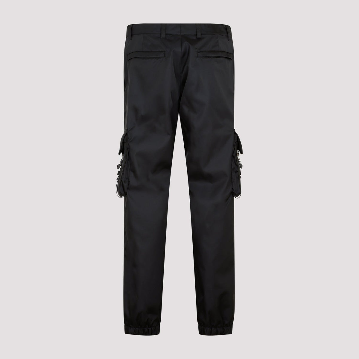 PRADA Slim Fit Recycled Trousers with Zip Closure