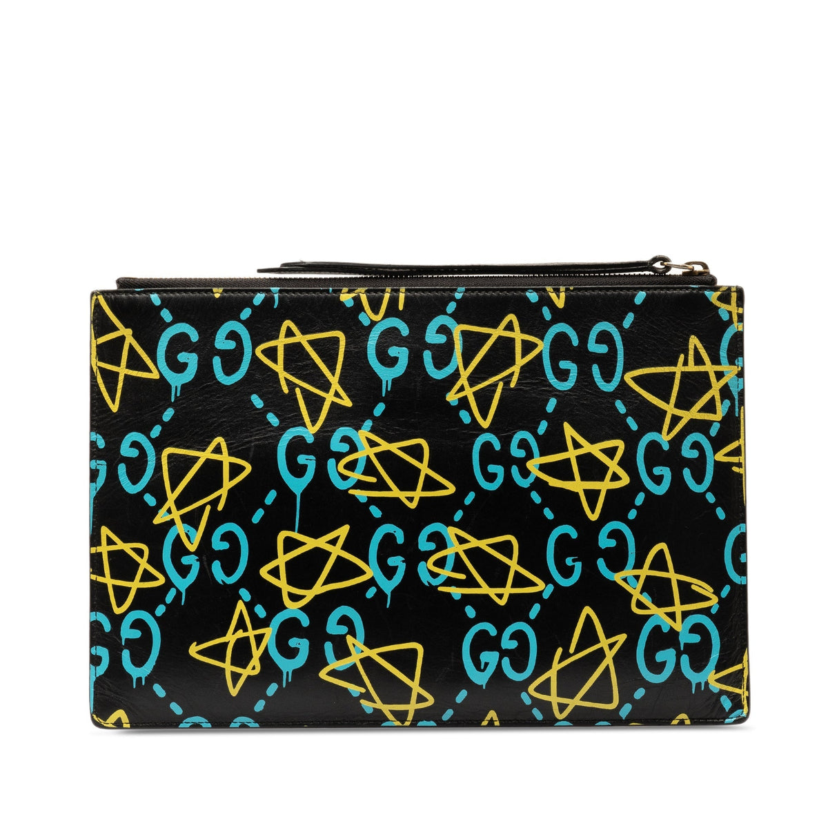 GUCCI Leather Ghost Clutch Clutch Bag