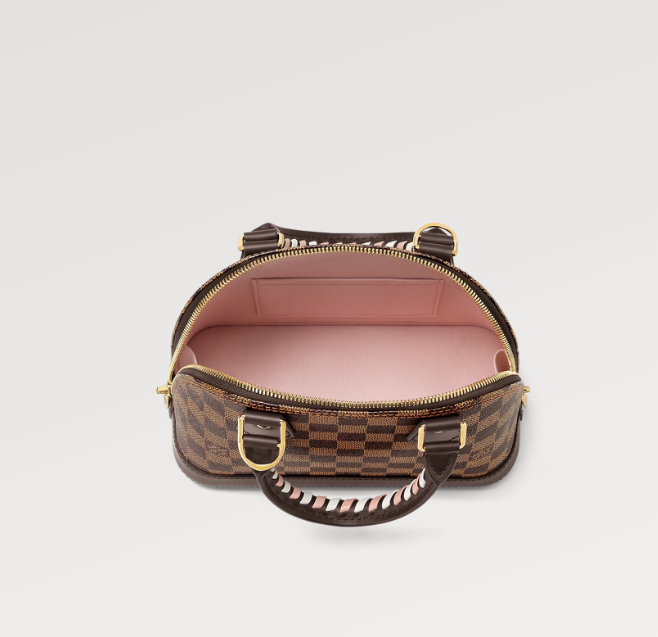 Mila's Edit Damier Ebene Braided Alma BB