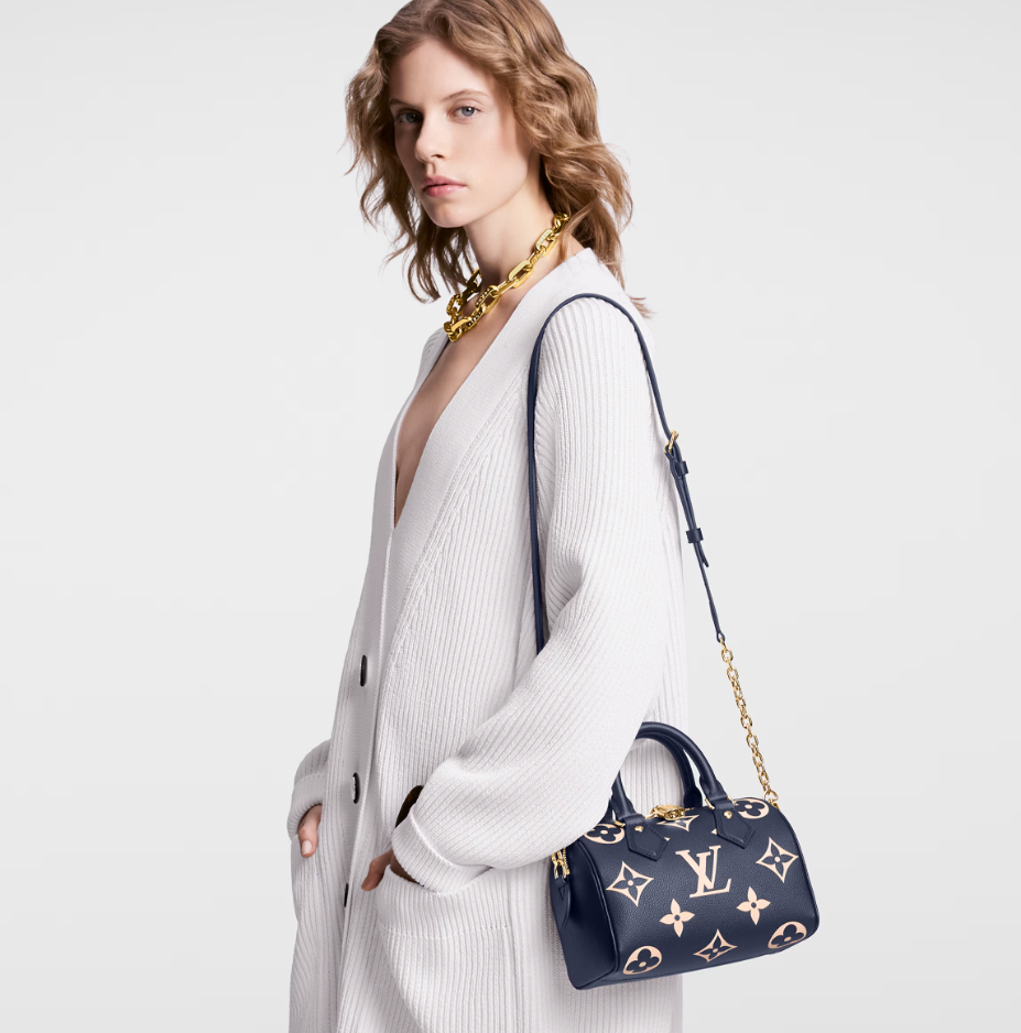 Mila's Edit Speedy Bandouliere 20 Navy / Crème