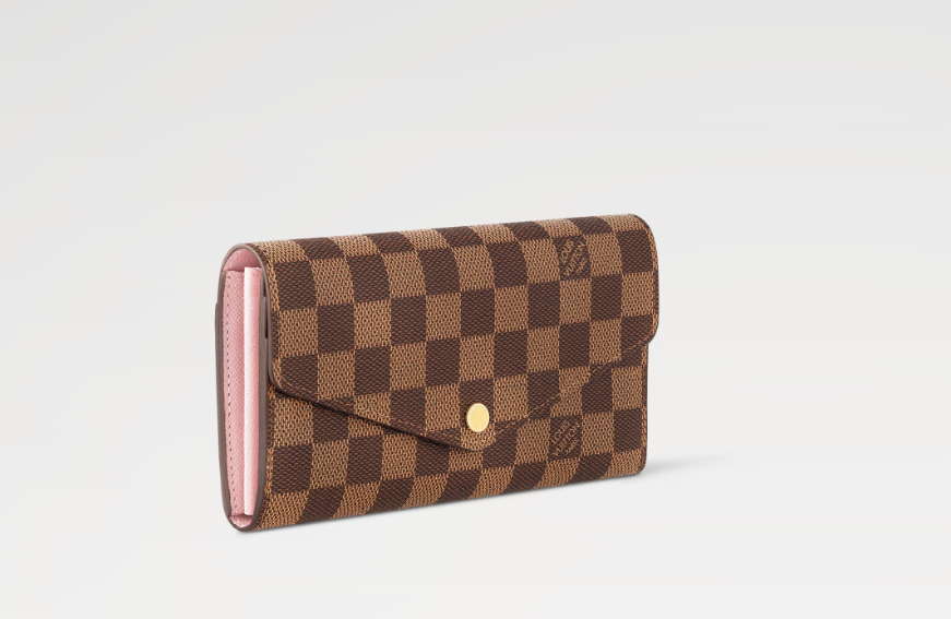 Mila's Edit SARAH WALLET Damier Ebene Pink