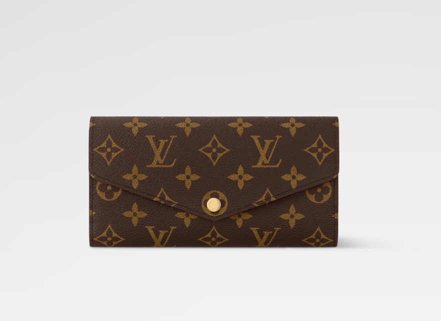 Mila's Edit SARAH WALLET Monogram Olympe Blue