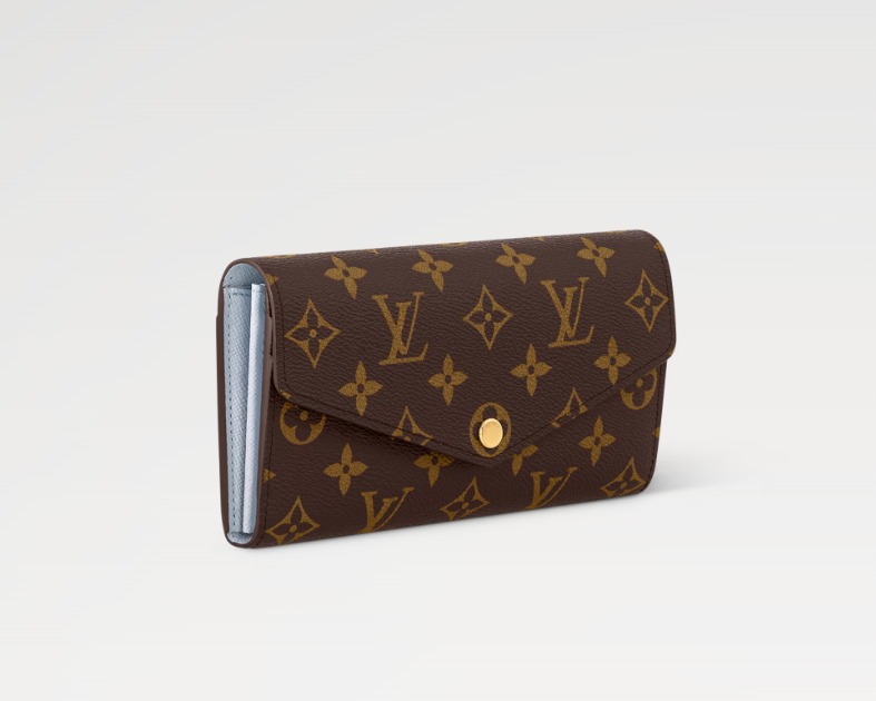 Mila's Edit SARAH WALLET Monogram Olympe Blue