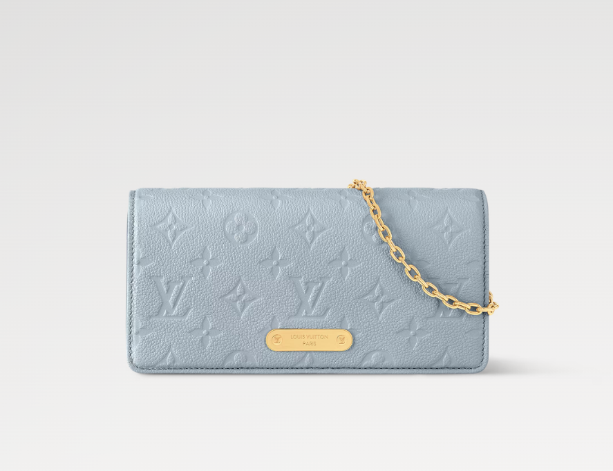 Mila's Edit Lily Wallet On Chain Blue