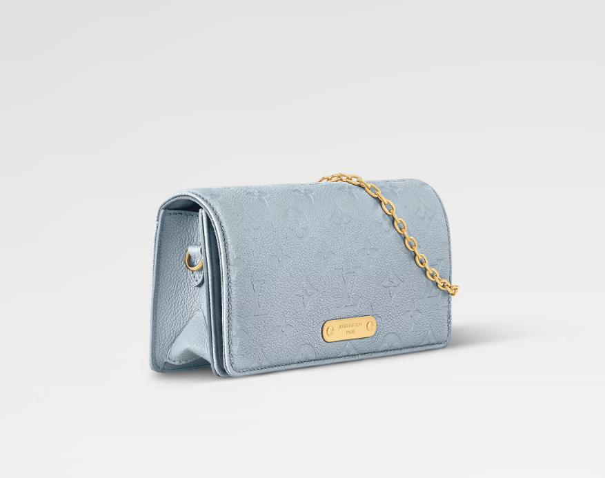 Mila's Edit Lily Wallet On Chain Blue