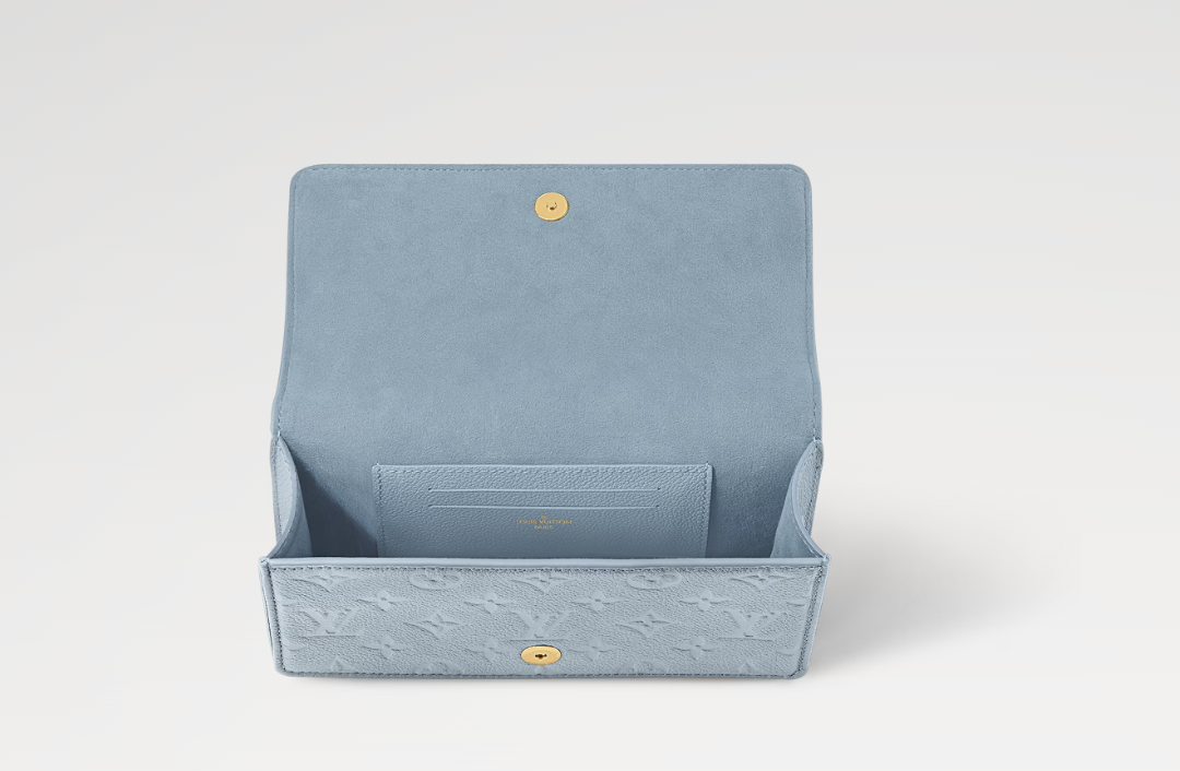 Mila's Edit Lily Wallet On Chain Blue