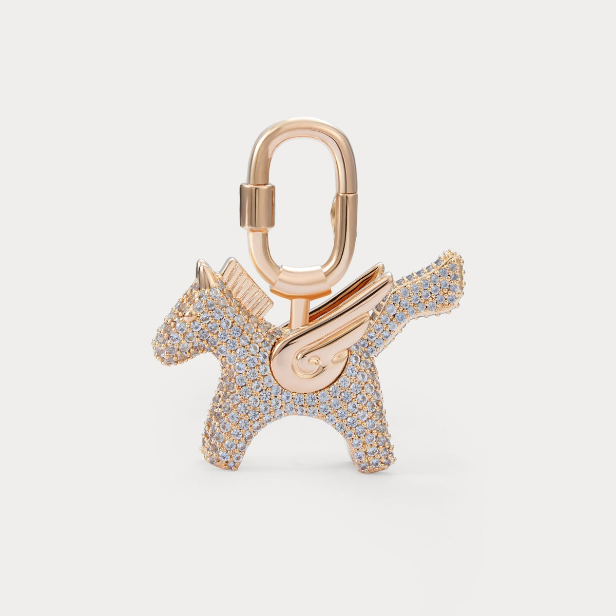 Sparkle Champagne Sea Blue Zircon—Rodeo Pegase Bag Charm