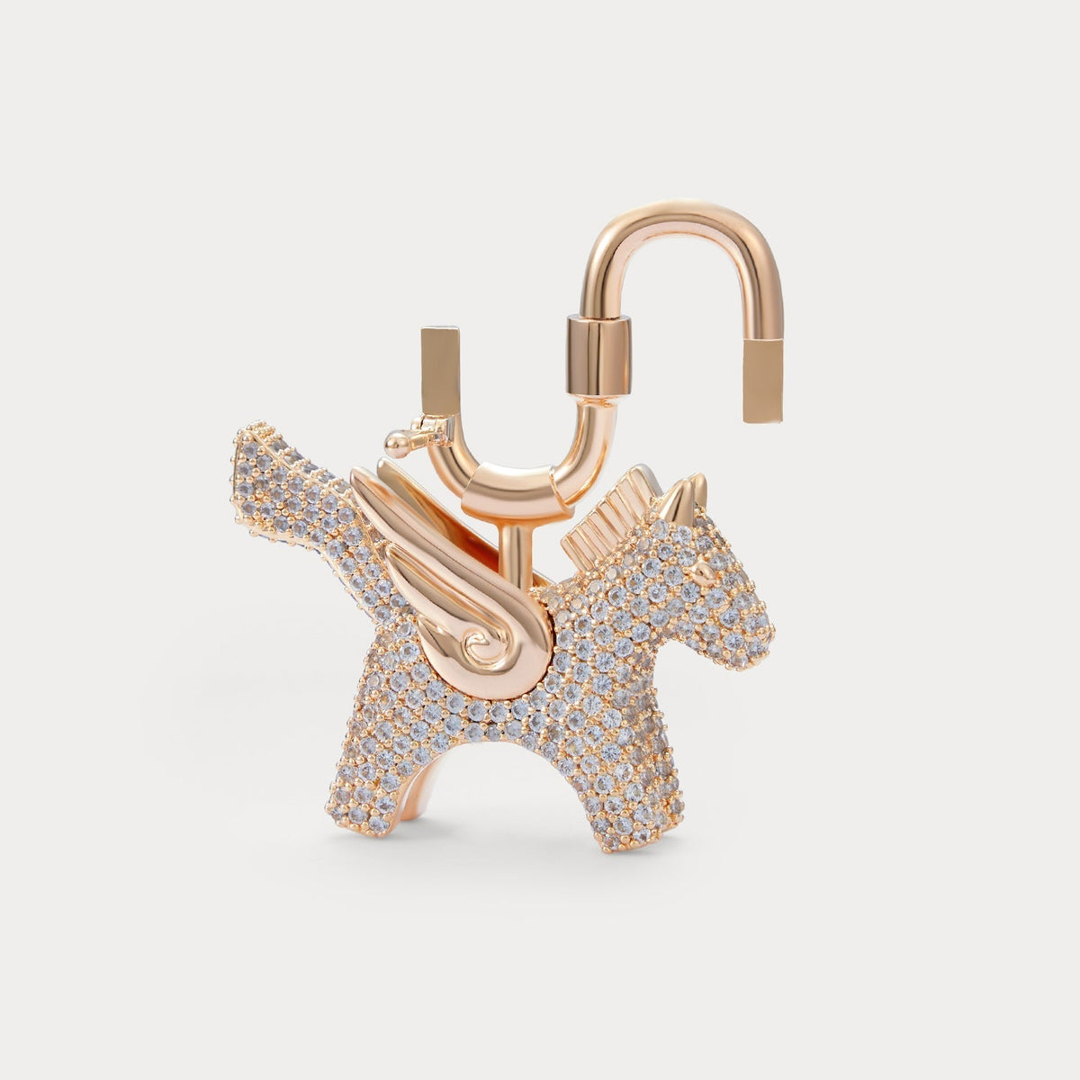 Sparkle Champagne Sea Blue Zircon—Rodeo Pegase Bag Charm