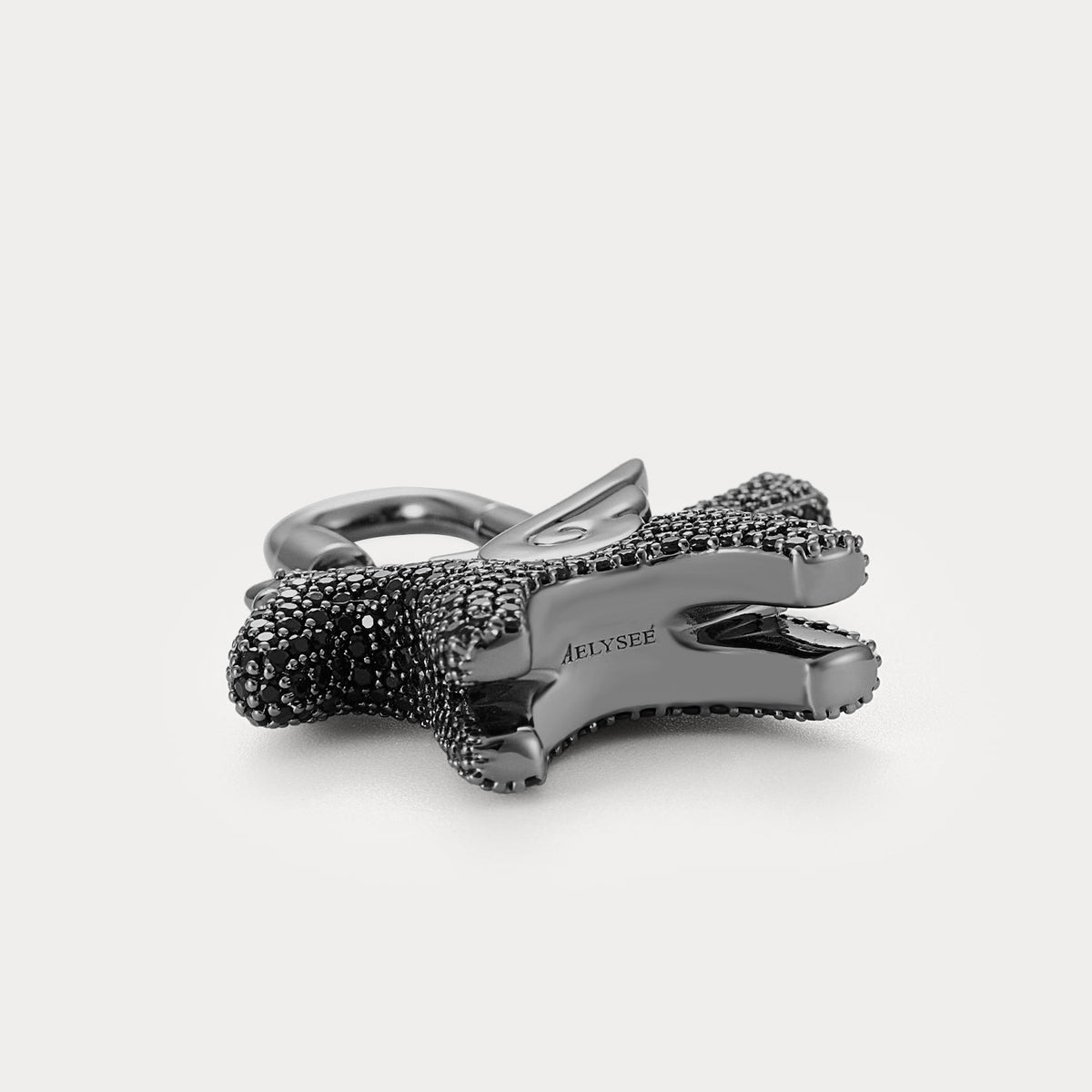 Sparkle Carbon Black Zircon—Rodeo Pegase Bag Charm