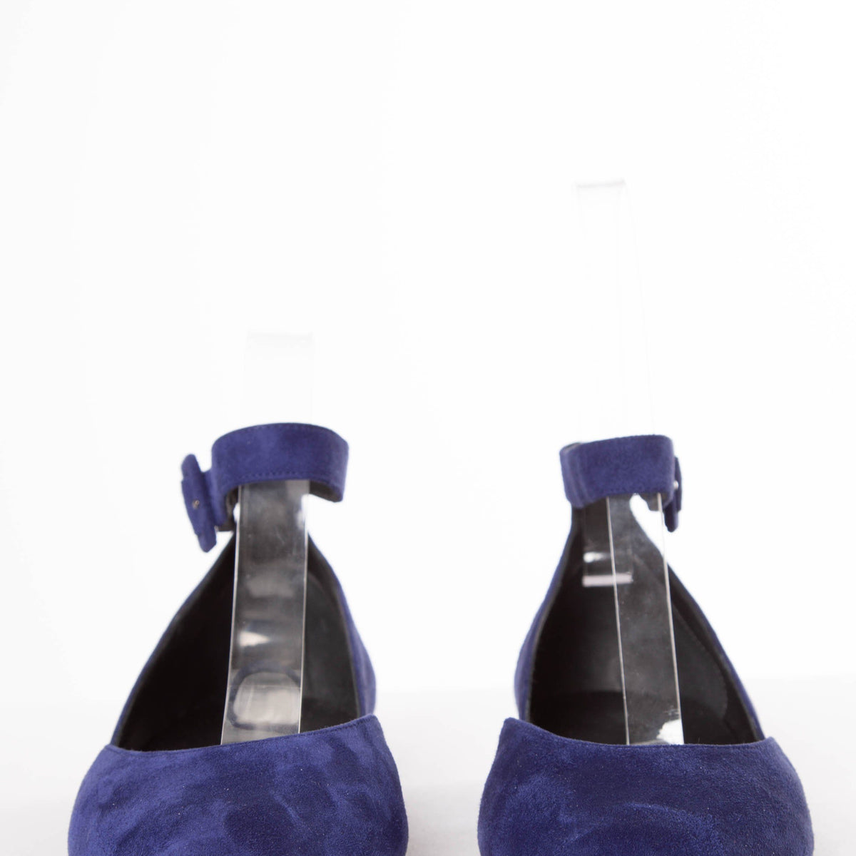 Stuart Weitzman Navy Suede Round-Toe Flats SZ 8.5 Sale