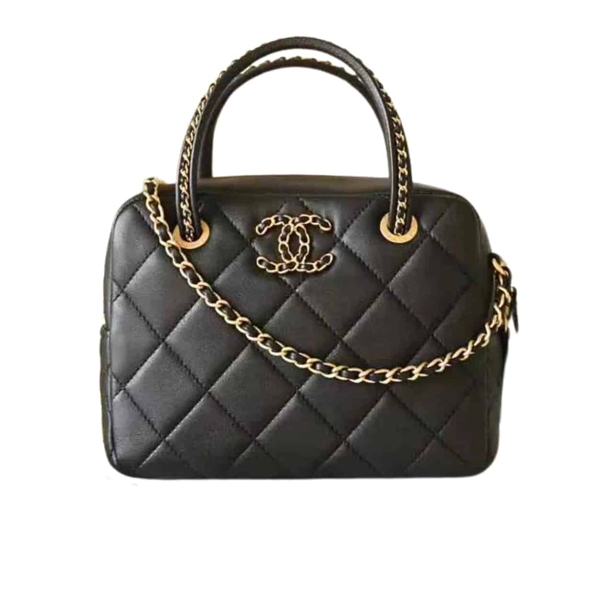CC 25C CHAIN HANDLE BOWLING BAG BLACK 18CM