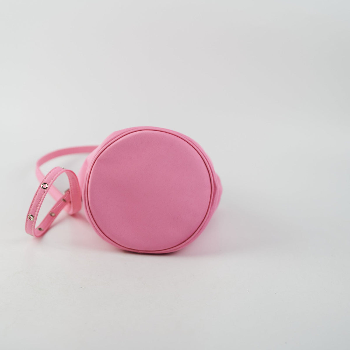balenciaga Nylon Wheel XS Bucket Bag Pink