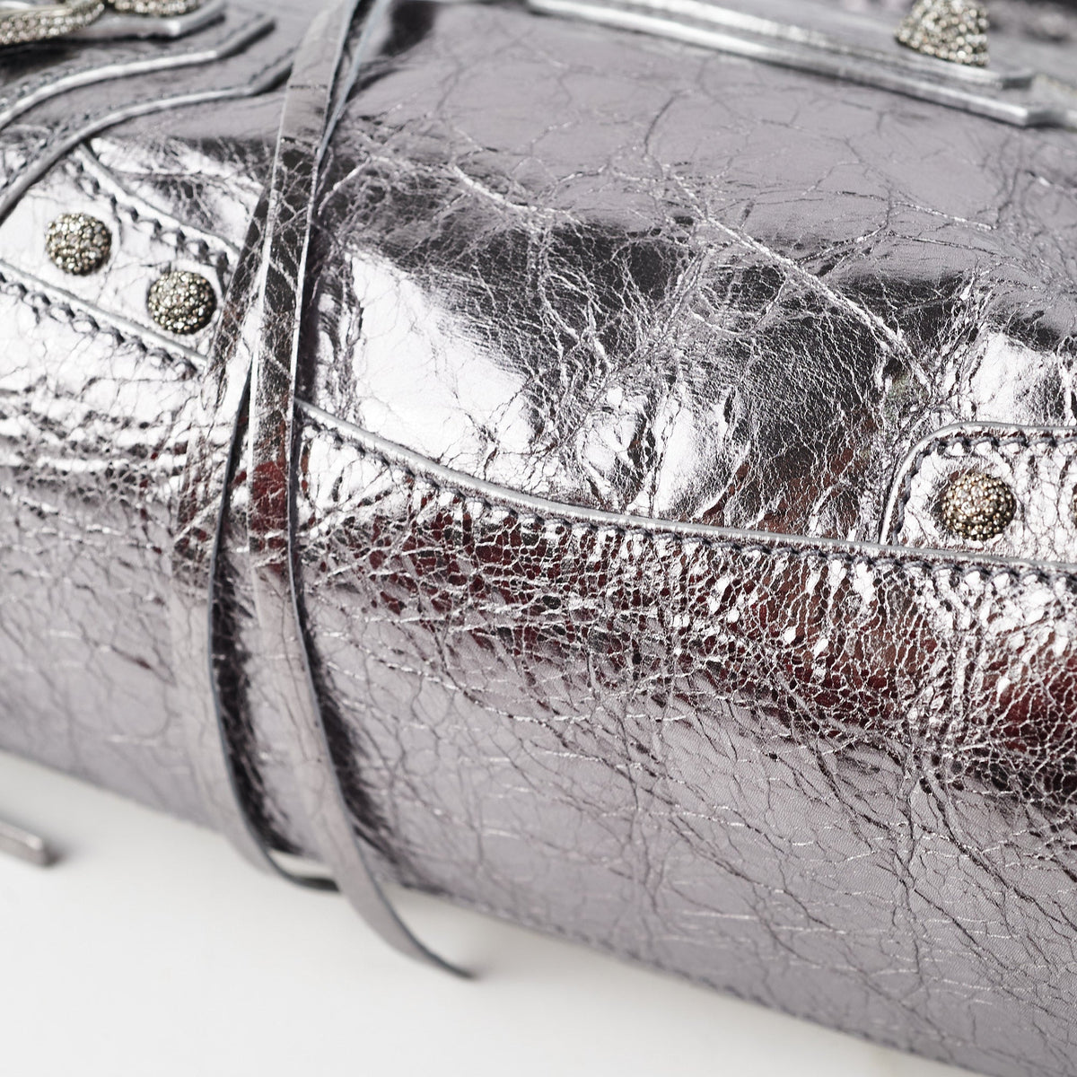 balenciaga Neo Cagole XS Bag Silver