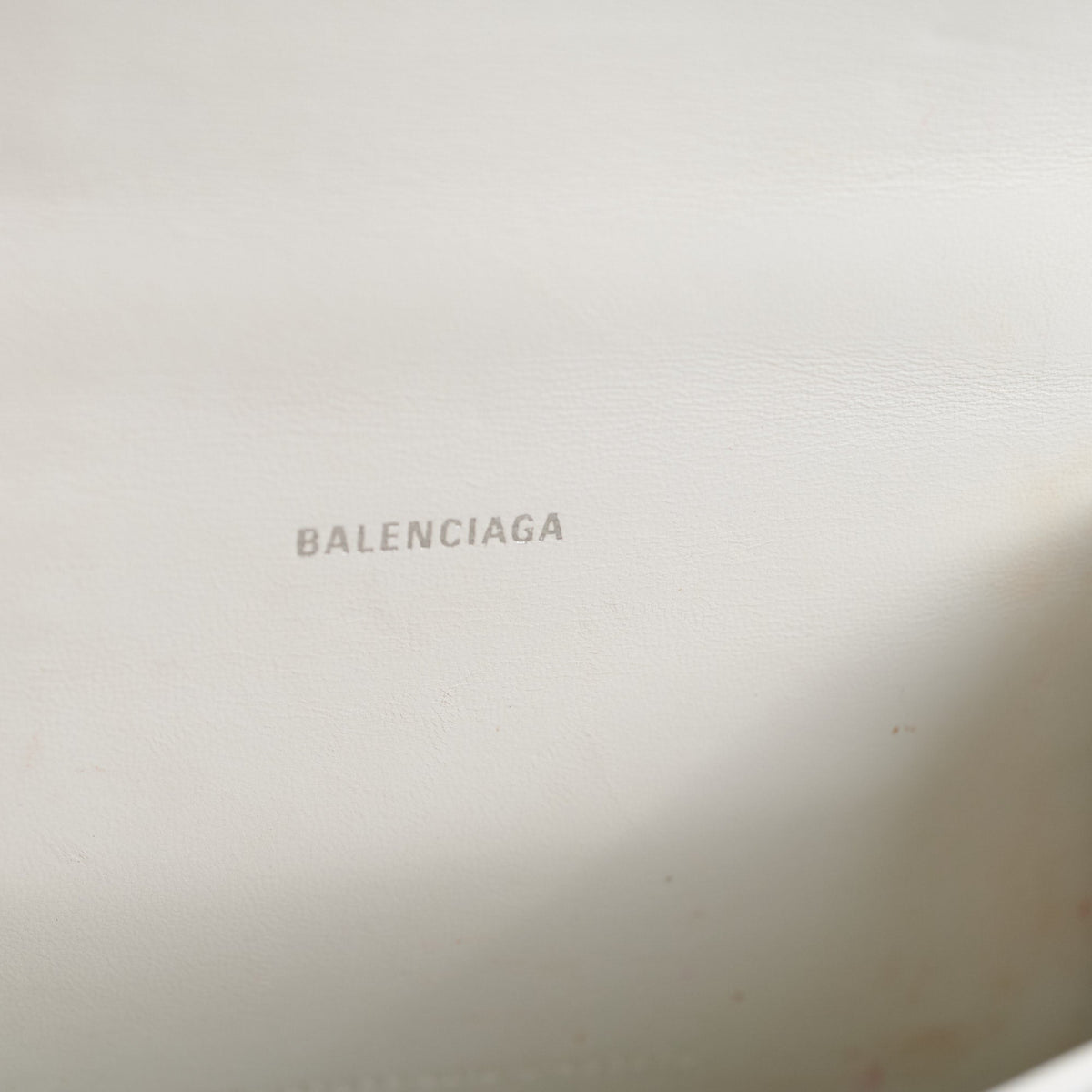 balenciaga Hourglass XS White Croc