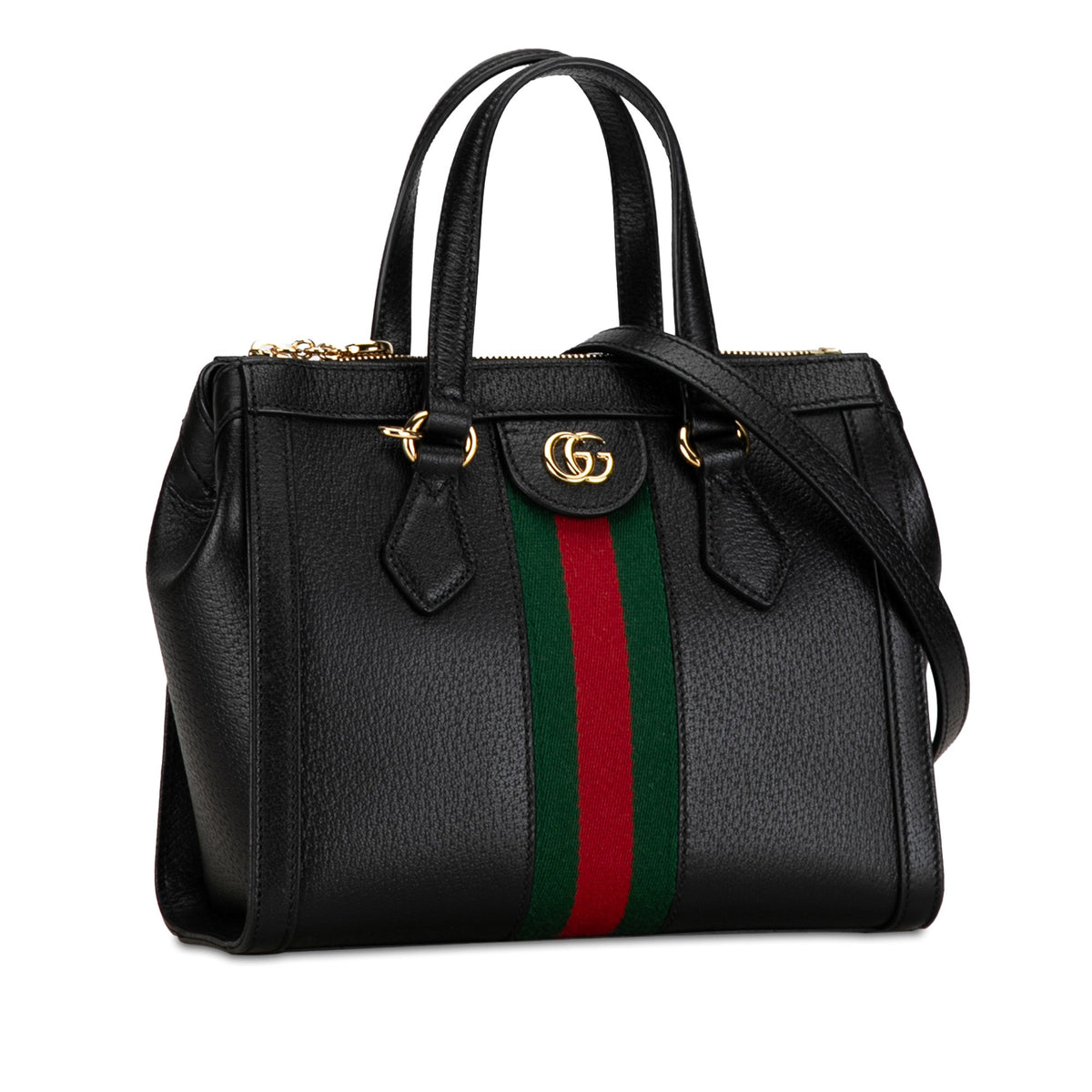 GUCCI Small Leather Ophidia Satchel