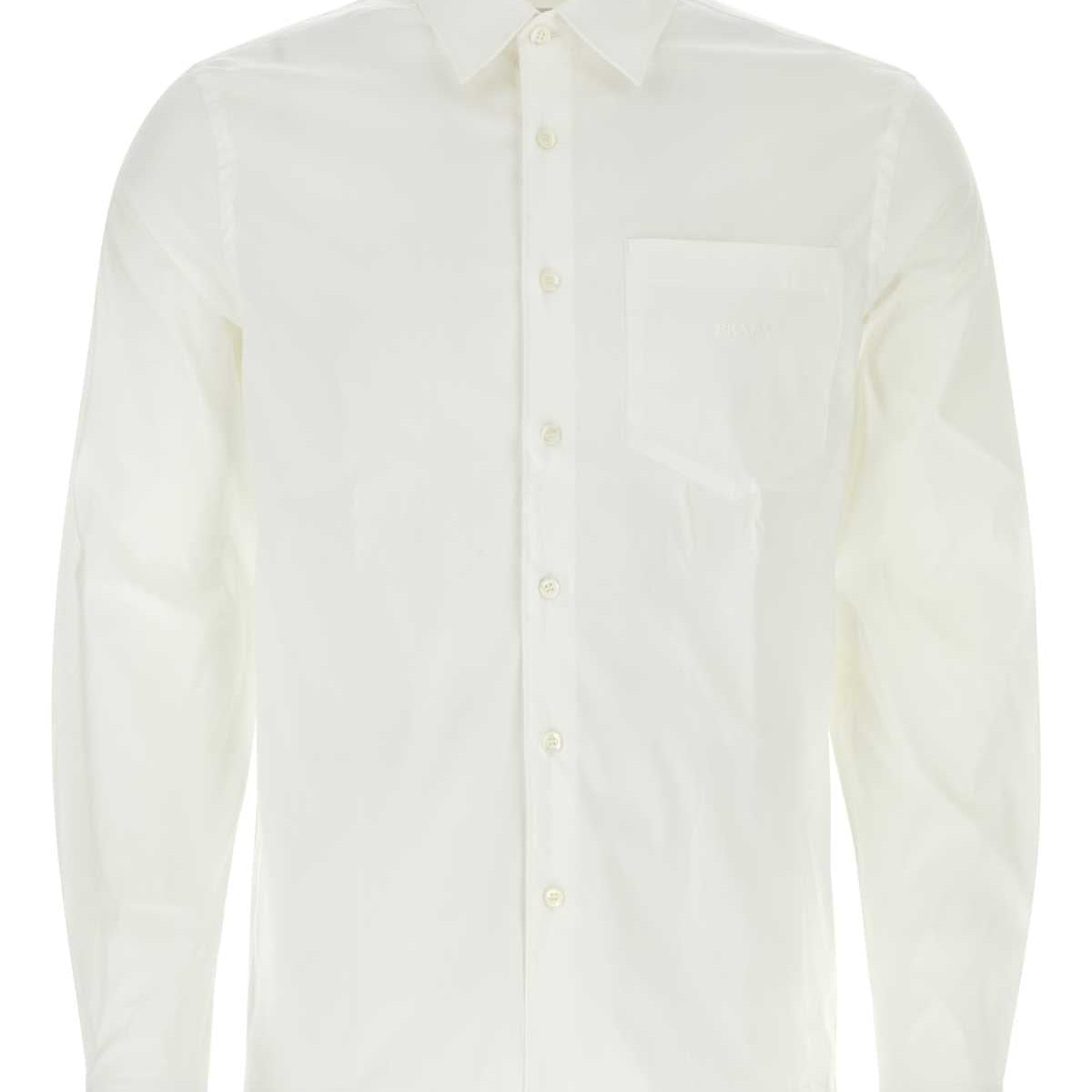 PRADA Classic Poplin Shirt for Men - SS25 Collection