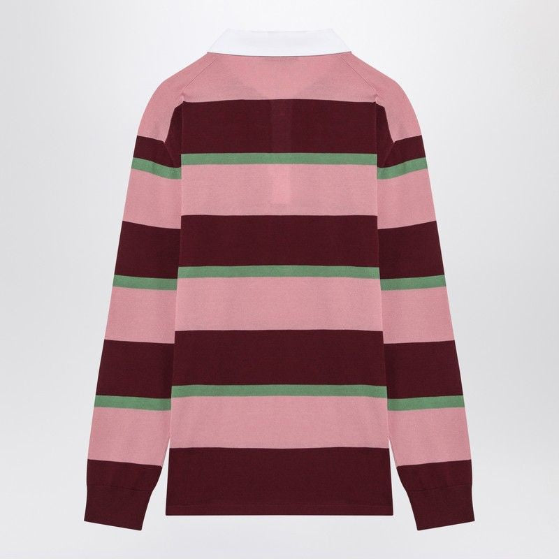 PRADA Striped Silk and Cotton Polo for Men - SS25