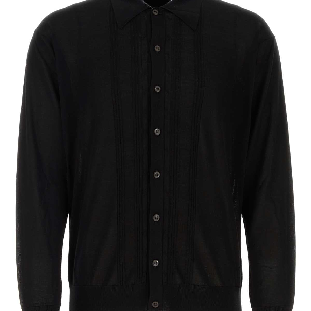 PRADA Silk Cardigan for Men - Spring/Summer 2024