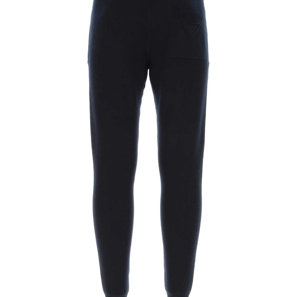 PRADA Stretch Cashmere Blend Joggers for Men