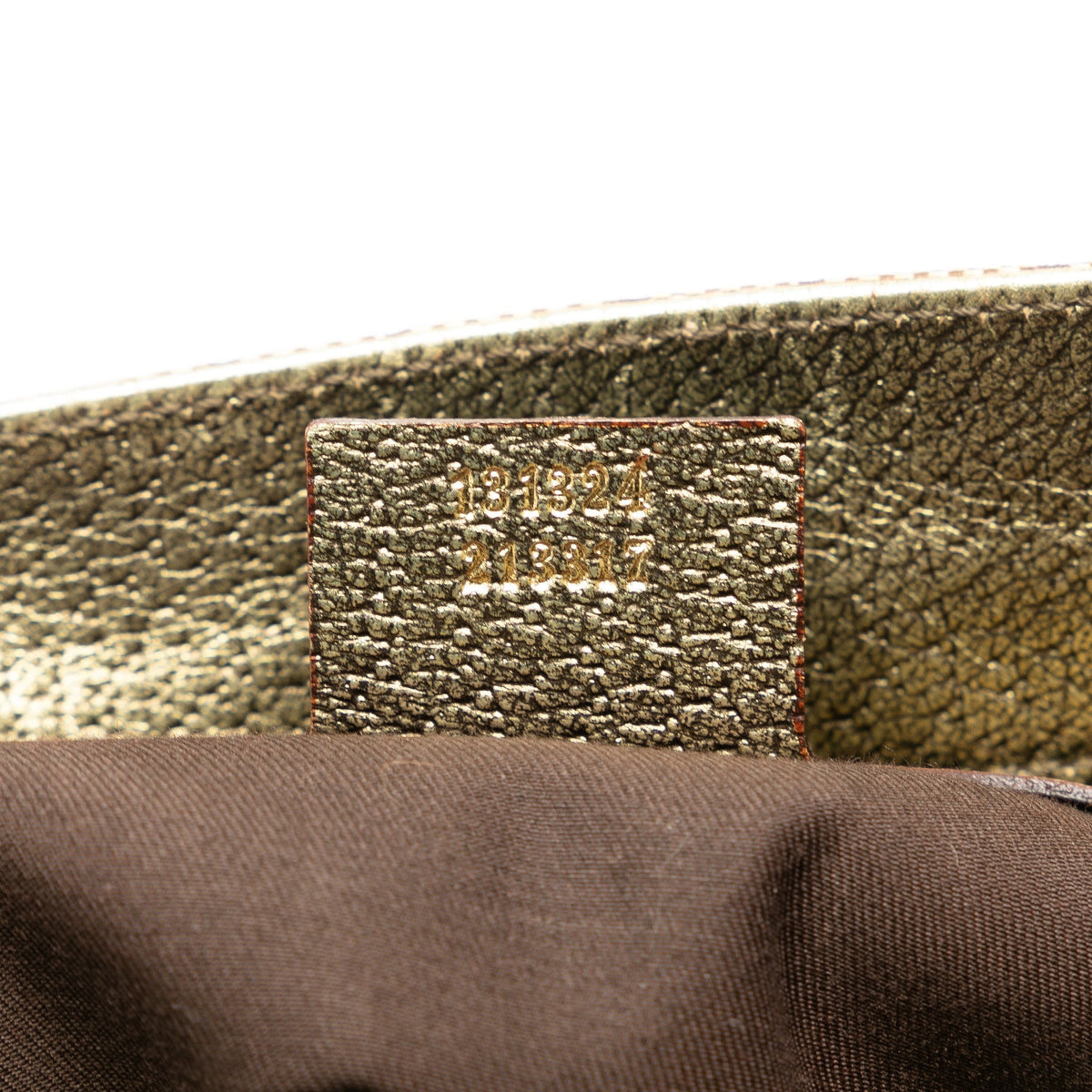 GUCCI GG Canvas Metal Bamboo Handbag