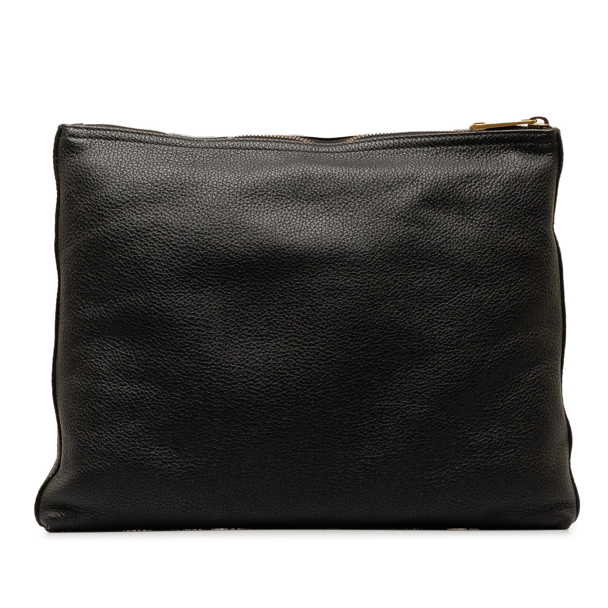 GUCCI Logo Leather Clutch Bag