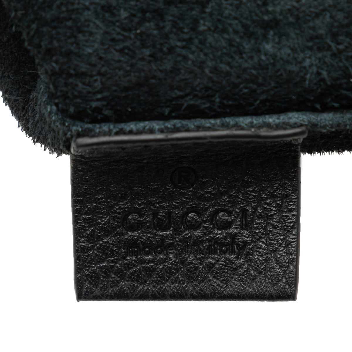 GUCCI Logo Leather Clutch Bag