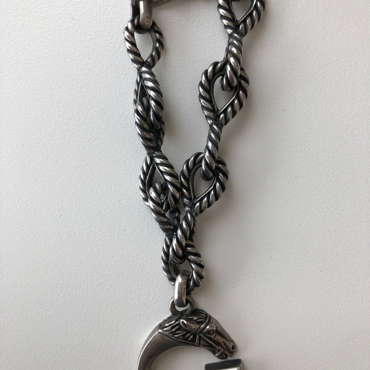 Vintage Gucci sterling silver horse head bracelet