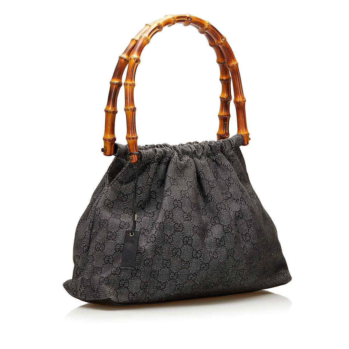 Gucci Bamboo GG Canvas Handbag