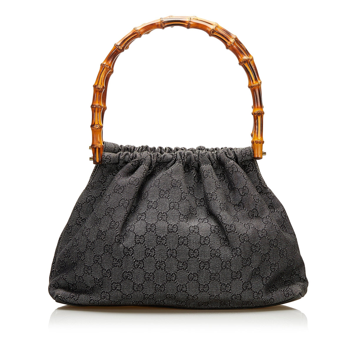 Gucci Bamboo GG Canvas Handbag
