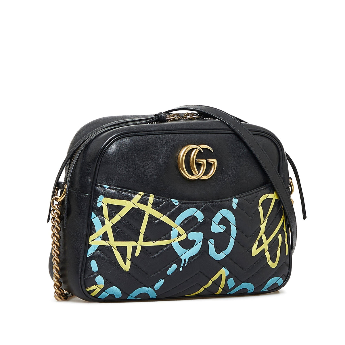 GUCCI Ghost GG Marmont Crossbody Bag