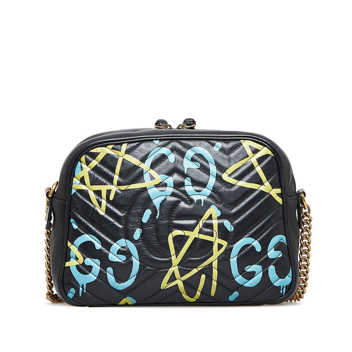 GUCCI Ghost GG Marmont Crossbody Bag