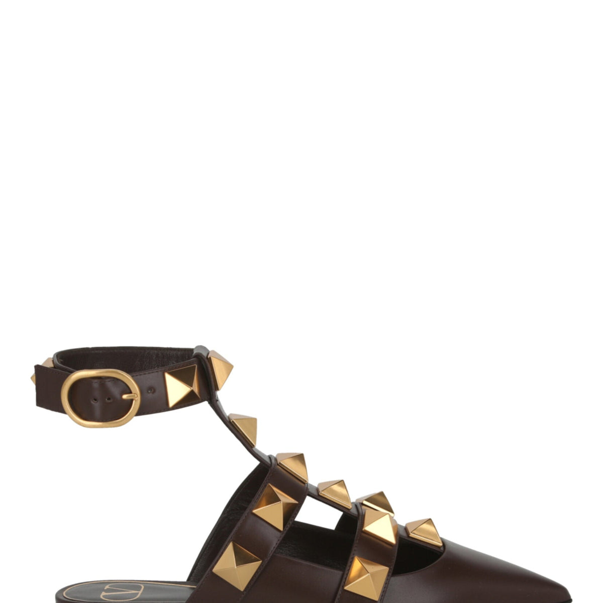 Valentino Womens Roman Stud Ballerina Shoes