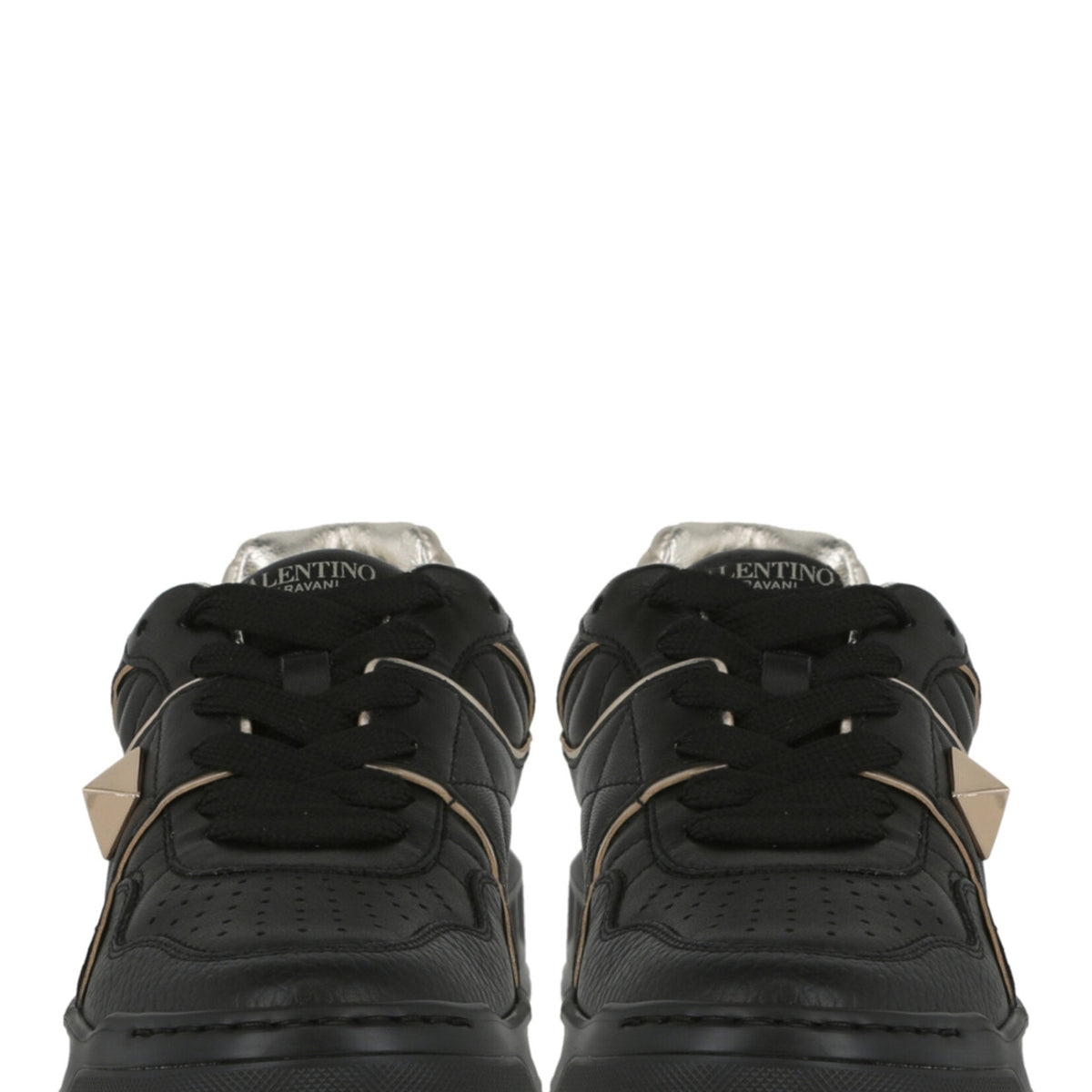 Valentino Womens One Stud Low-Top Leather Sneaker