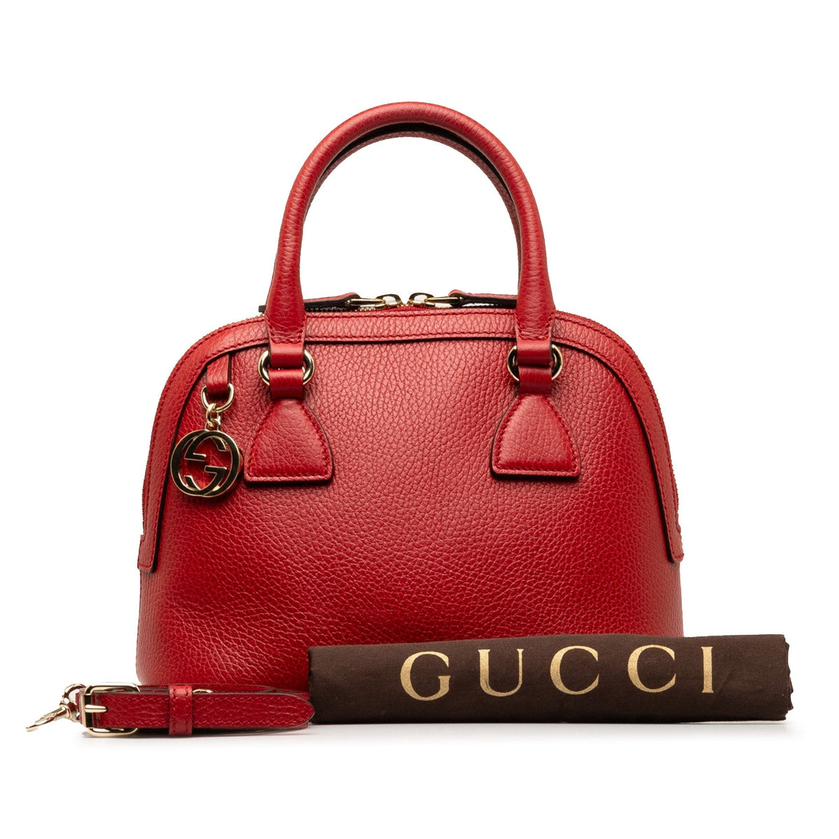 GUCCI Mini GG Charm Dome Satchel