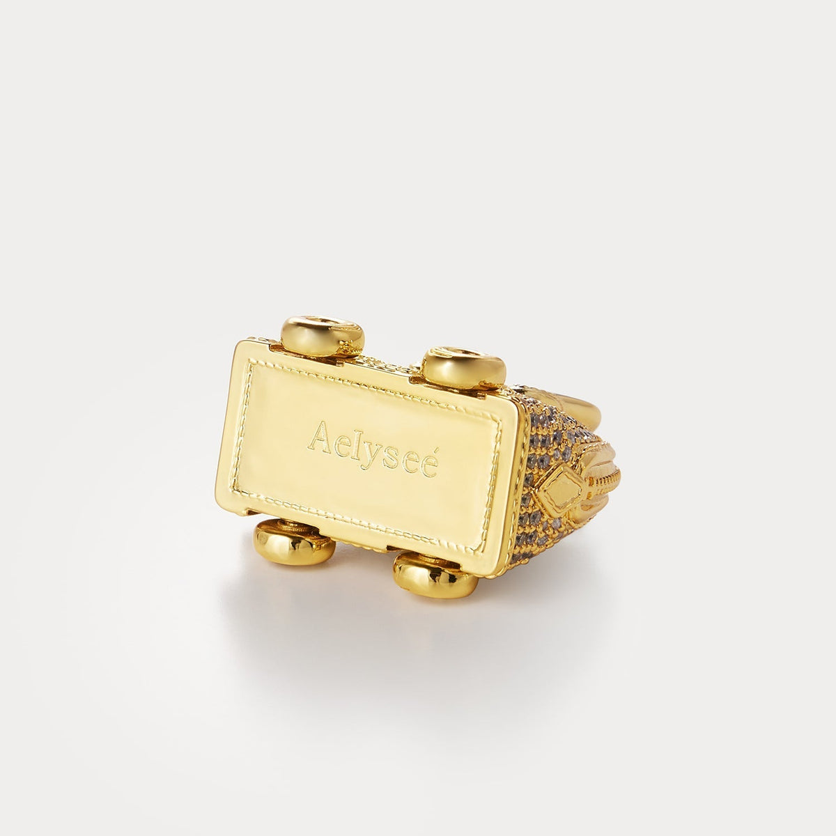 Sparkle Gold—Bolide On Wheels Bag Charm