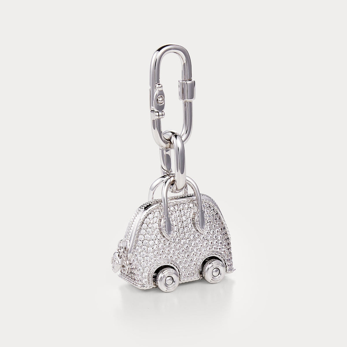 Sparkle Silver—Bolide On Wheels Bag Charm