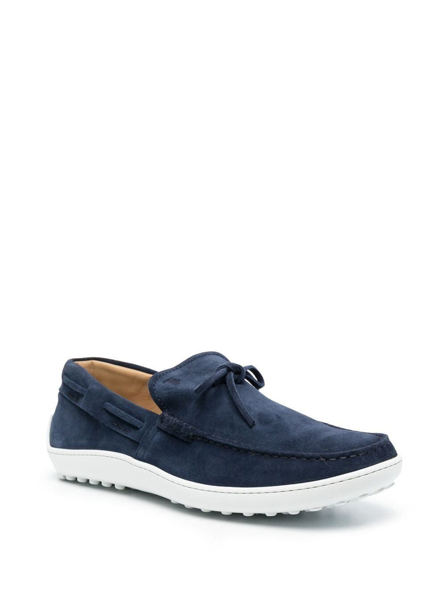 suede lace-up loafers