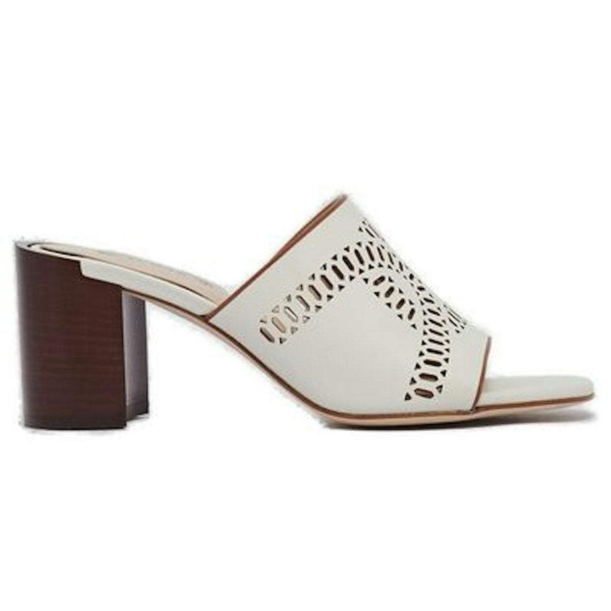 BLOCK HEEL SLIP ON SANDALS