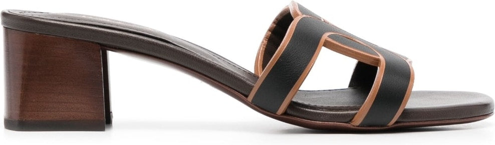 LEATHER HEELED SANDAL