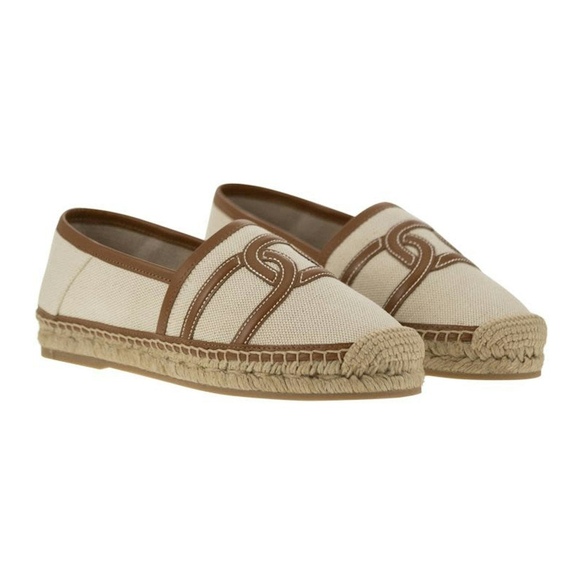 SLIP-ON KATE IN CANVAS AND LEATHER