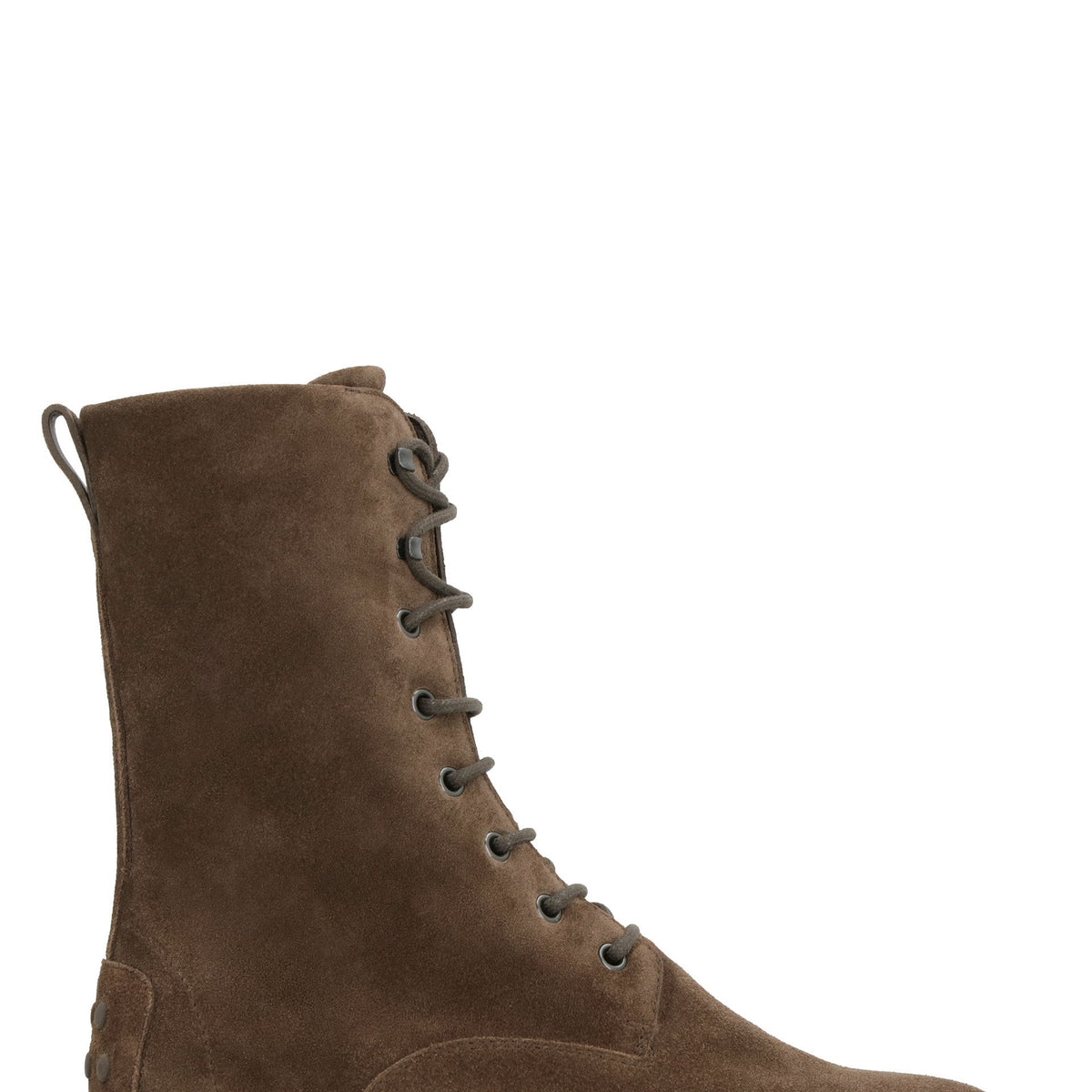 LACE-UP SUEDE ANKLE BOOTS