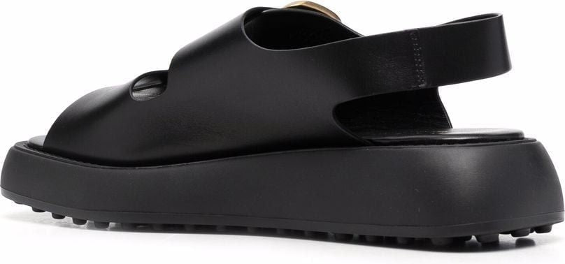 LEATHER SANDAL WITH BUCKLES